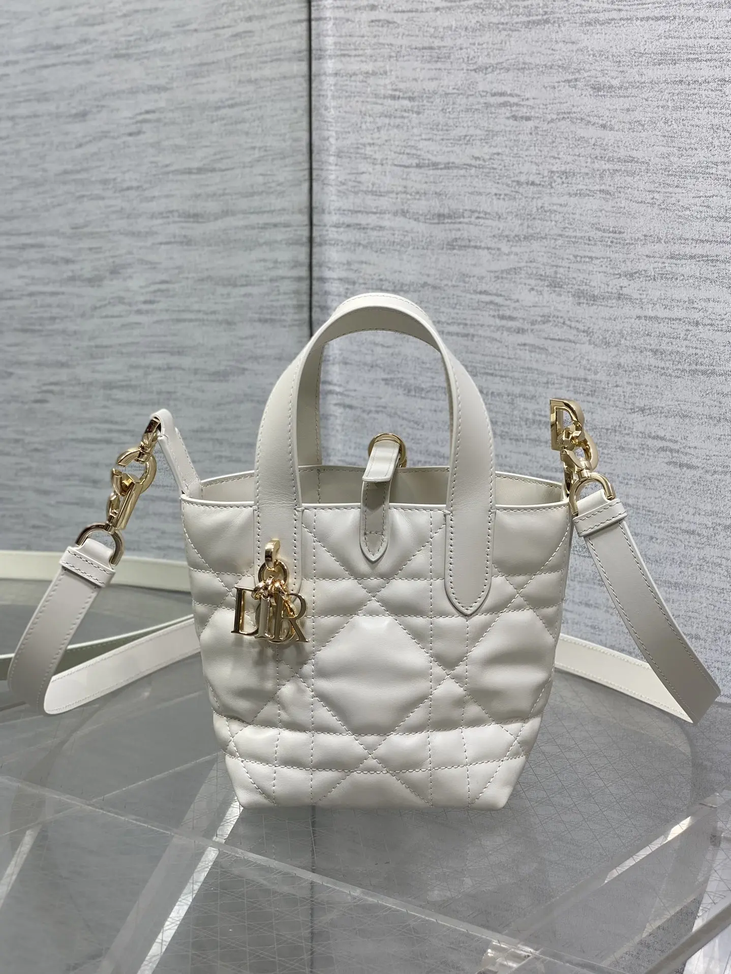 Dior White Toujours Vertical Mini Handbag Dior White Toujours Vertical Mini Handbag