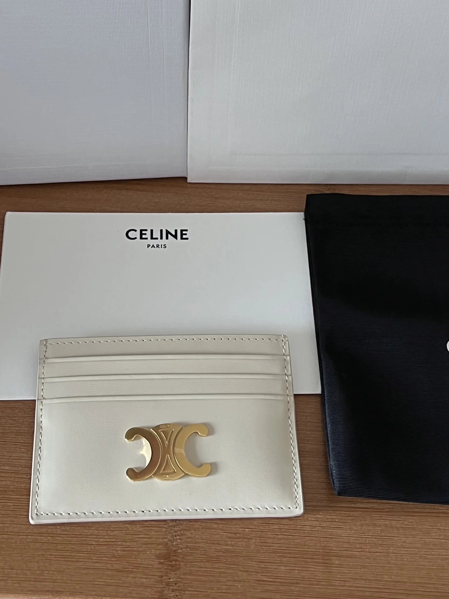 Celine 833 TRIOMPHE calfskin card holder