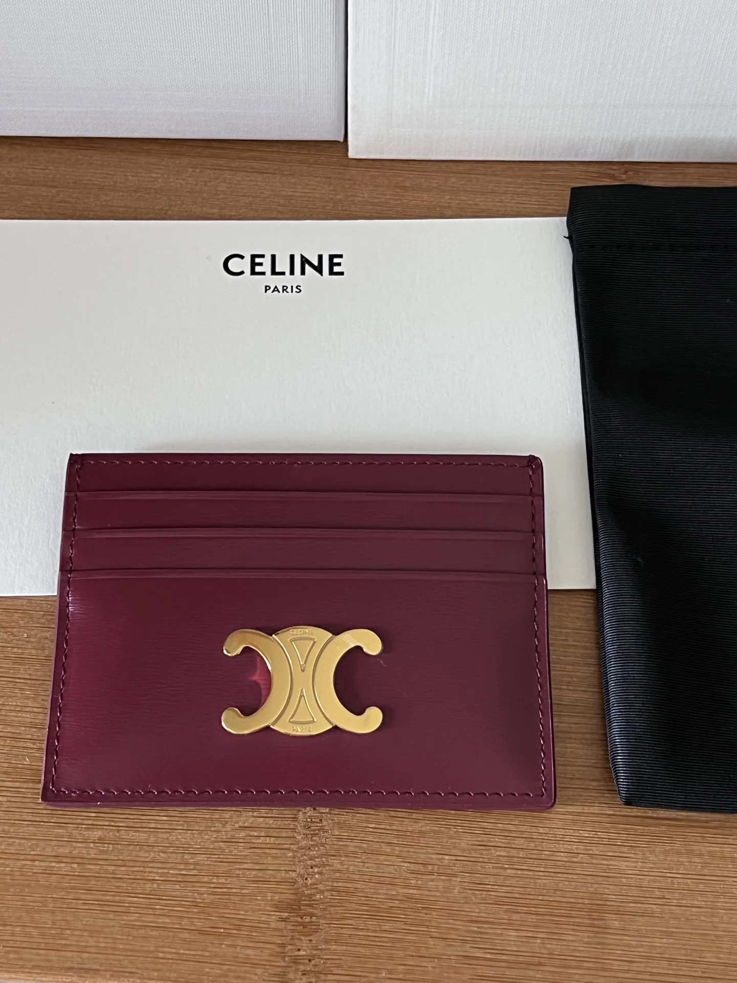 Celine 833 TRIOMPHE calfskin card holder
