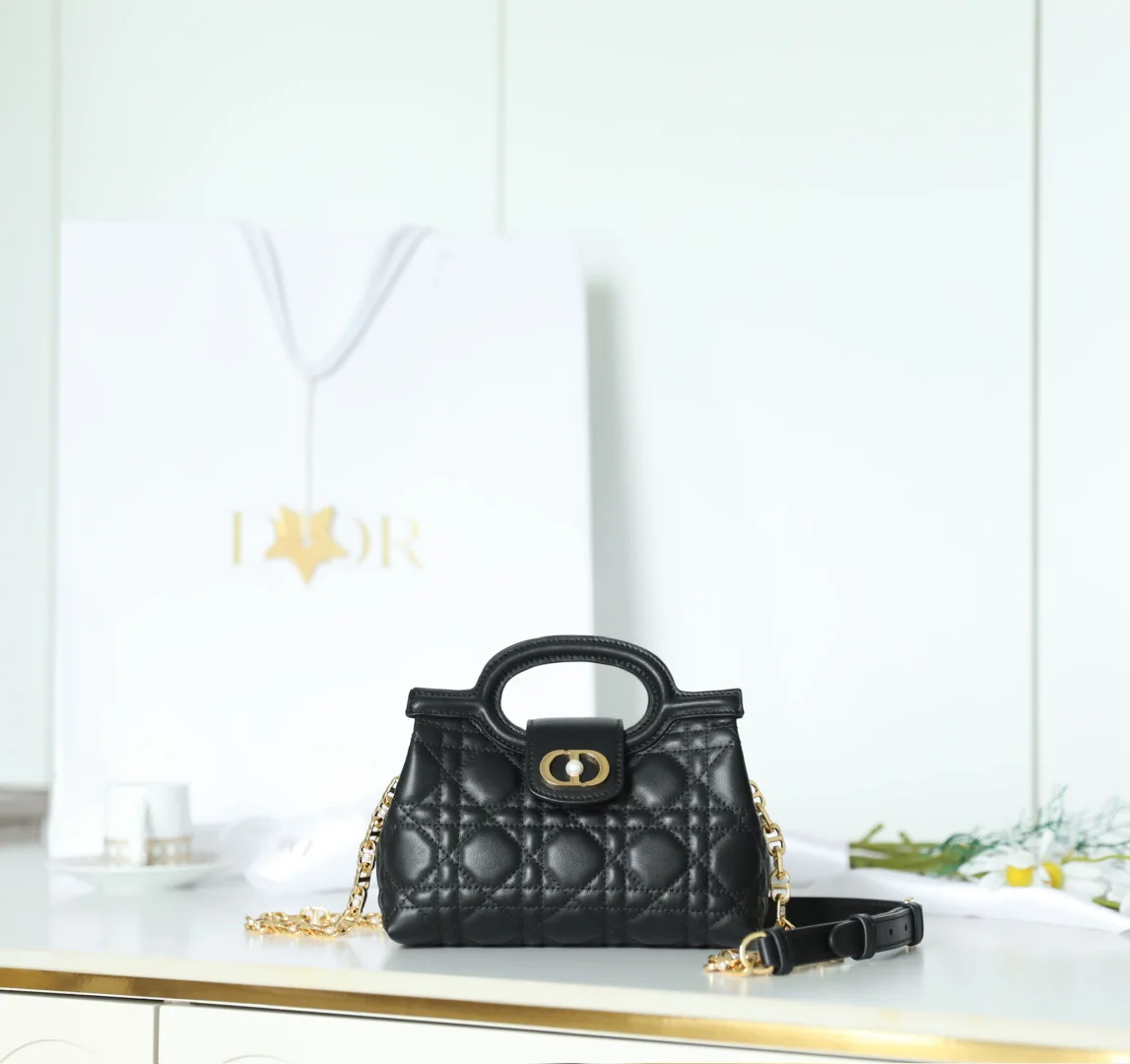 Dior Dior Jolie Top Handle Pearl Bag