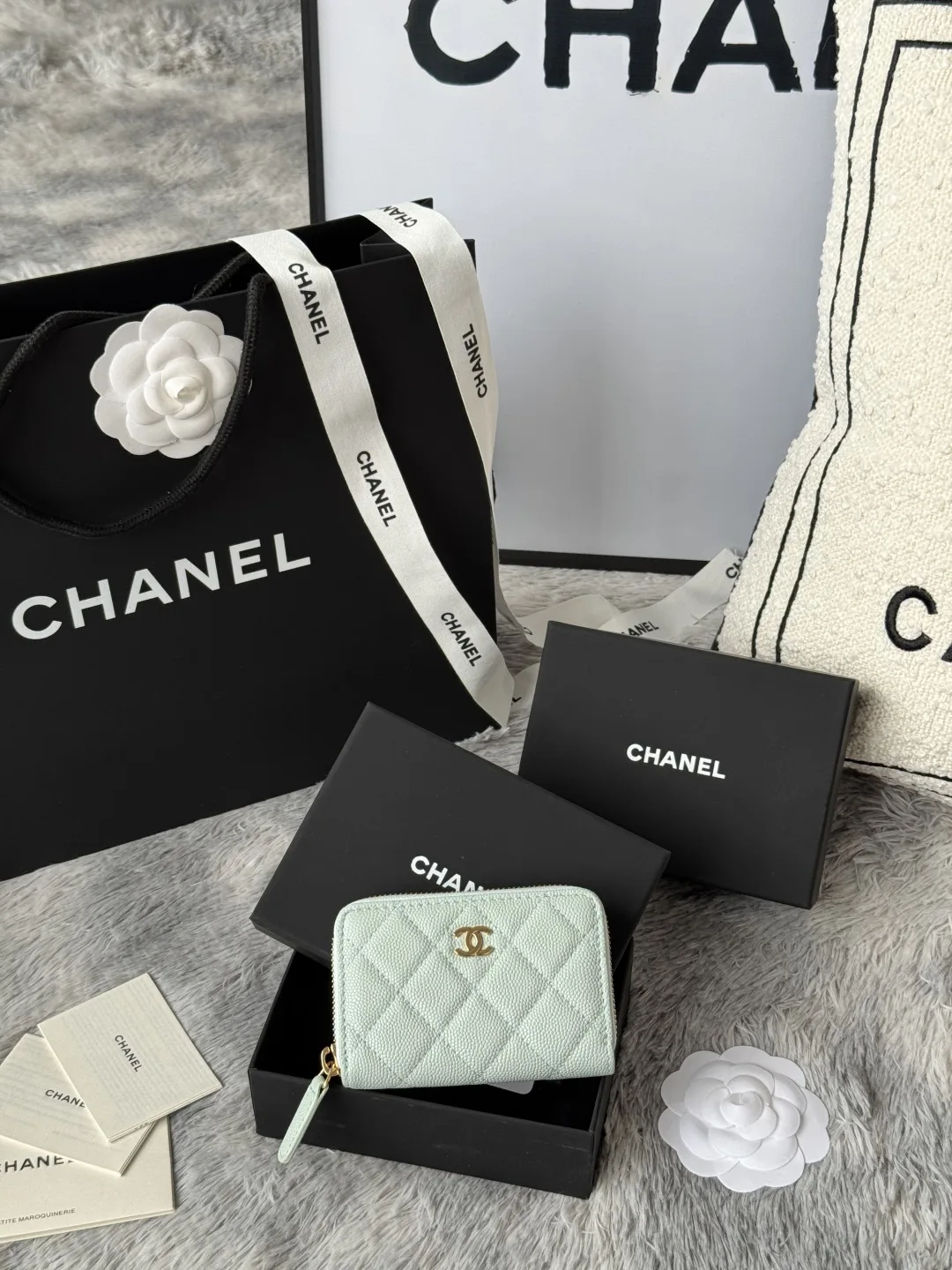 Chanel AP0216 zipped coin purse