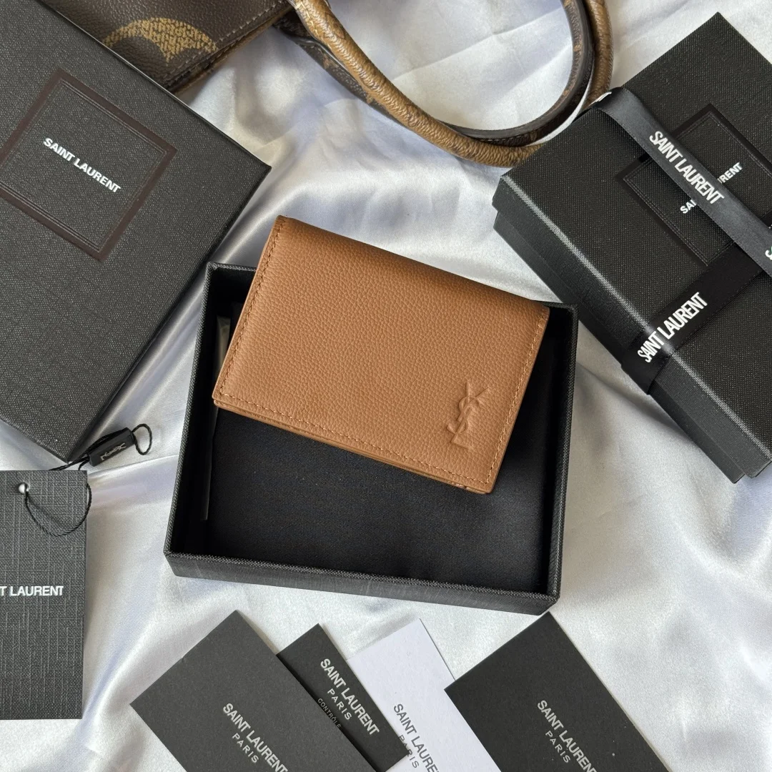 SAINT LAURENT 693492 New Autumn Winter 2025 Collection Card Holder Wallet
