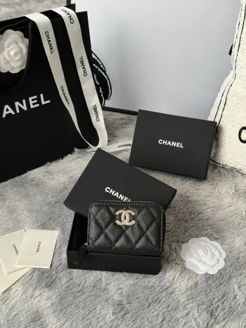 AP3045 22k Embossed Logo Large Double C Cardholder Replica Chanel wallets