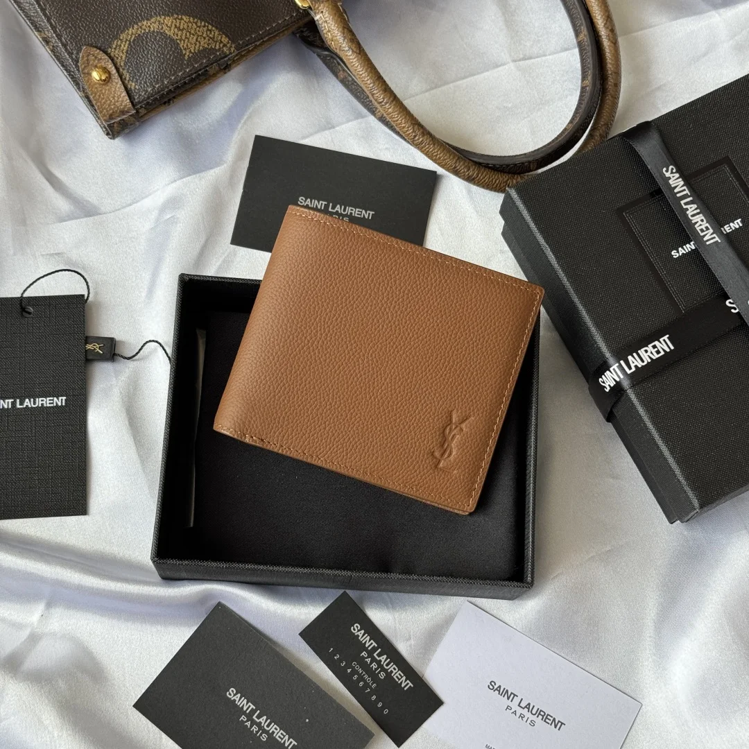 SAINT LAURENT 607727 2025 Autumn Winter New Products MONOGRAM Foldable Bag Card Holder