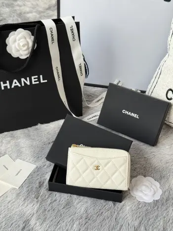 A3179 2024 7-shaped single pull card holder Replica Chanel wallets