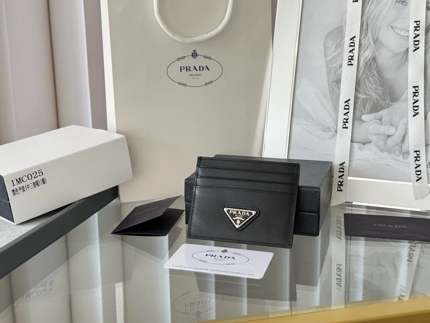 Prada 1MC025 Men s and Women s Card Holder Wallet