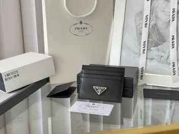 1MC025 Men s and Women s Card Holder Wallet Replica Prada wallets