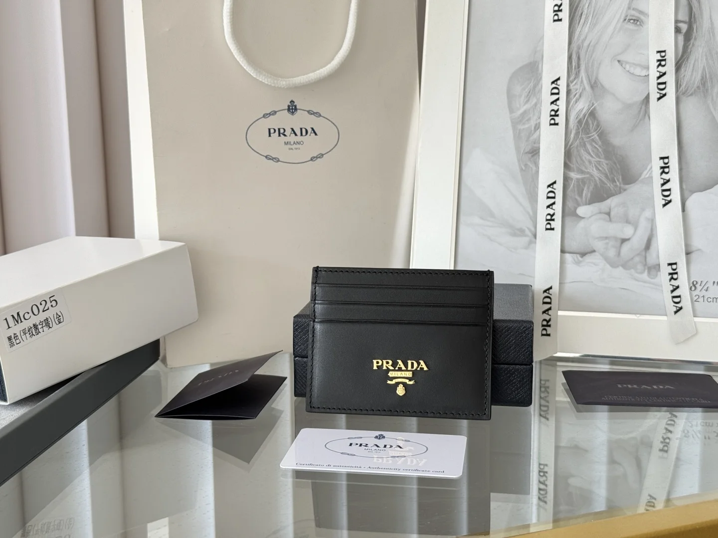 Prada 1MC025 Men s and Women s Card Holder Wallet