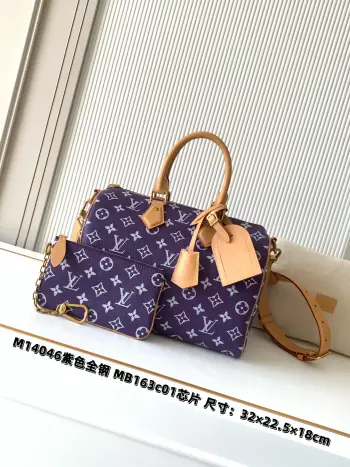 M14064 Purple Speedy P9 Bandouliere 30 Bag Replica Louis Vuitton travel bags