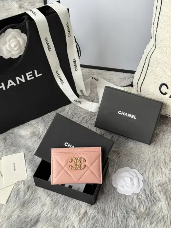 AP1167 Embroidered Argyle Cardholder Replica Chanel wallets