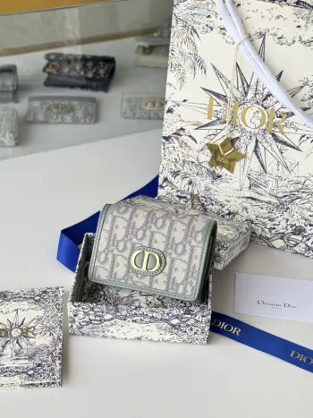 S2300UWHC_M30G Caro Card Holder Coin Purse Replica Dior wallets