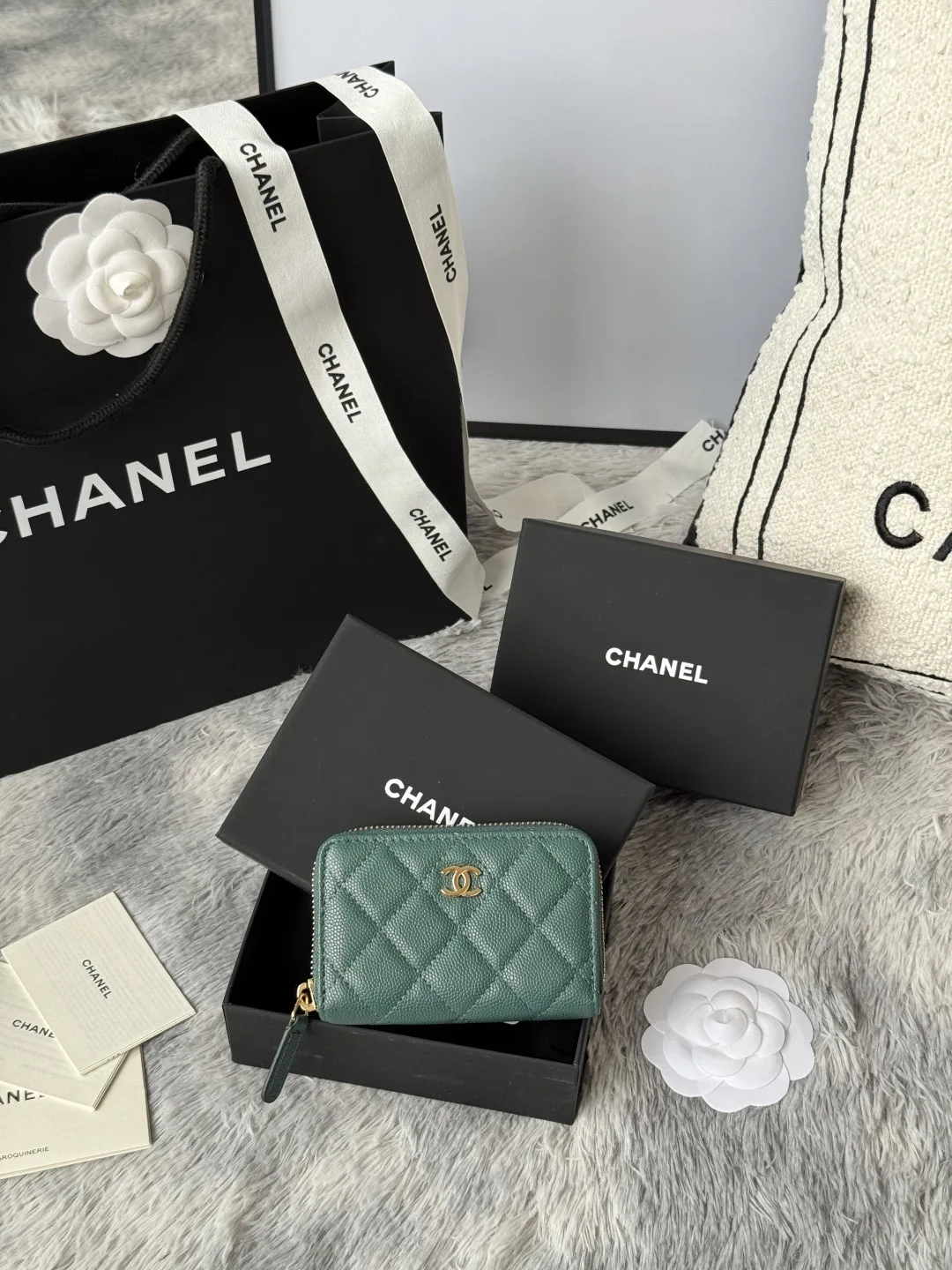 Chanel AP0216 zipped coin purse