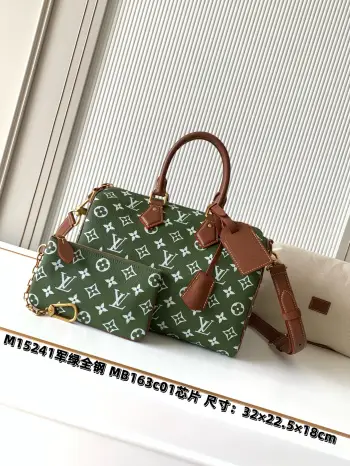 M15241 Military Green Speedy P9 Bandouliere 30 Bag Replica Louis Vuitton travel bags
