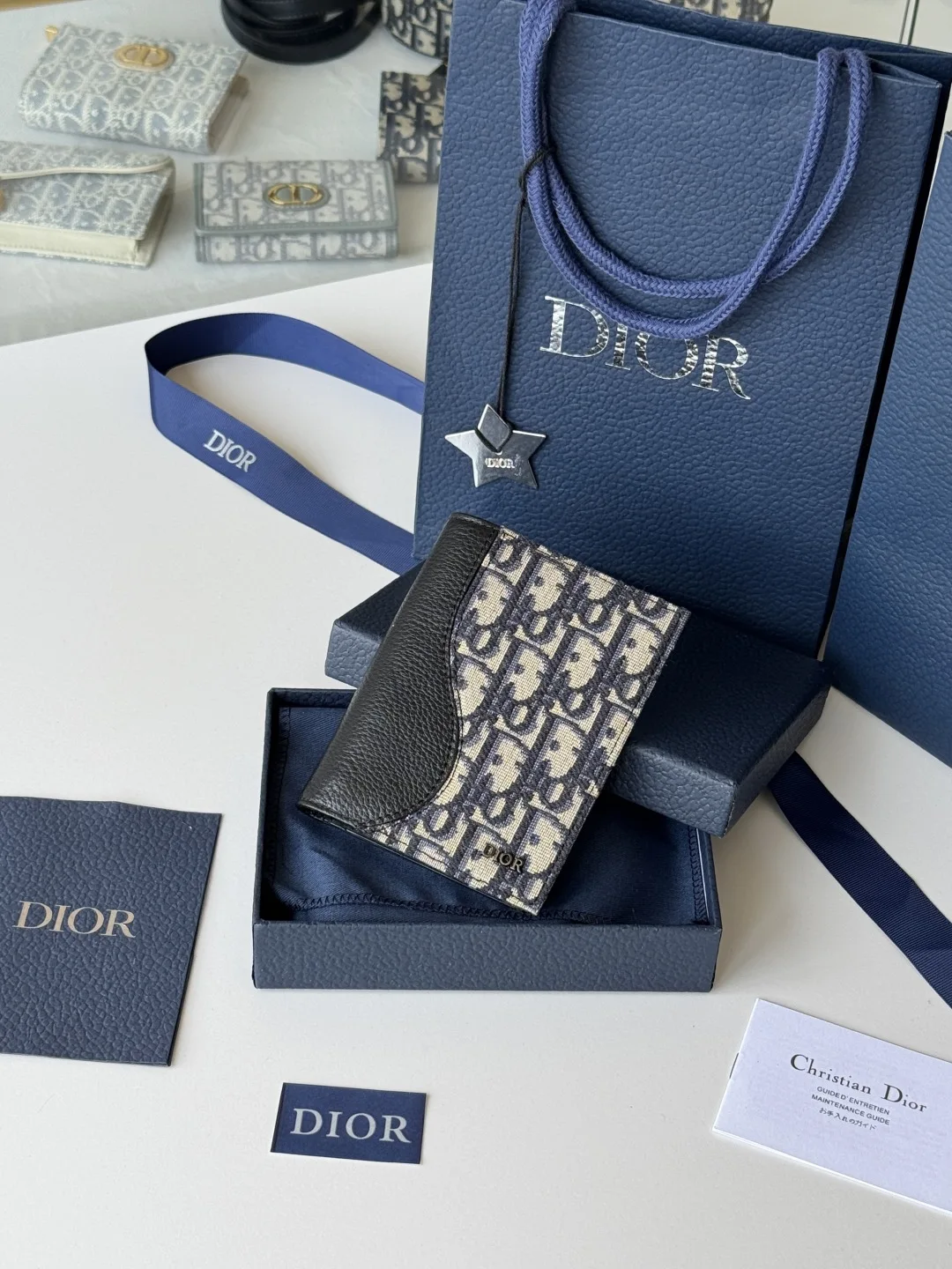 Dior H016-H020 Passport Holder Wallet