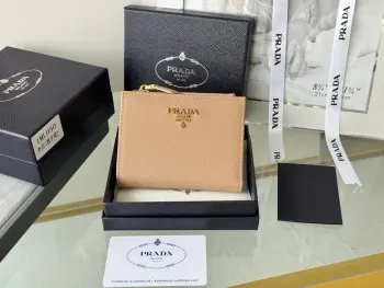 1ML050 Saffiano Leather Bifold Wallet Replica Prada wallets