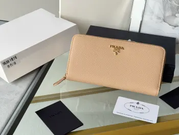 1ML506 Saffiano Leather Zip-Around Wallet Replica Prada wallets