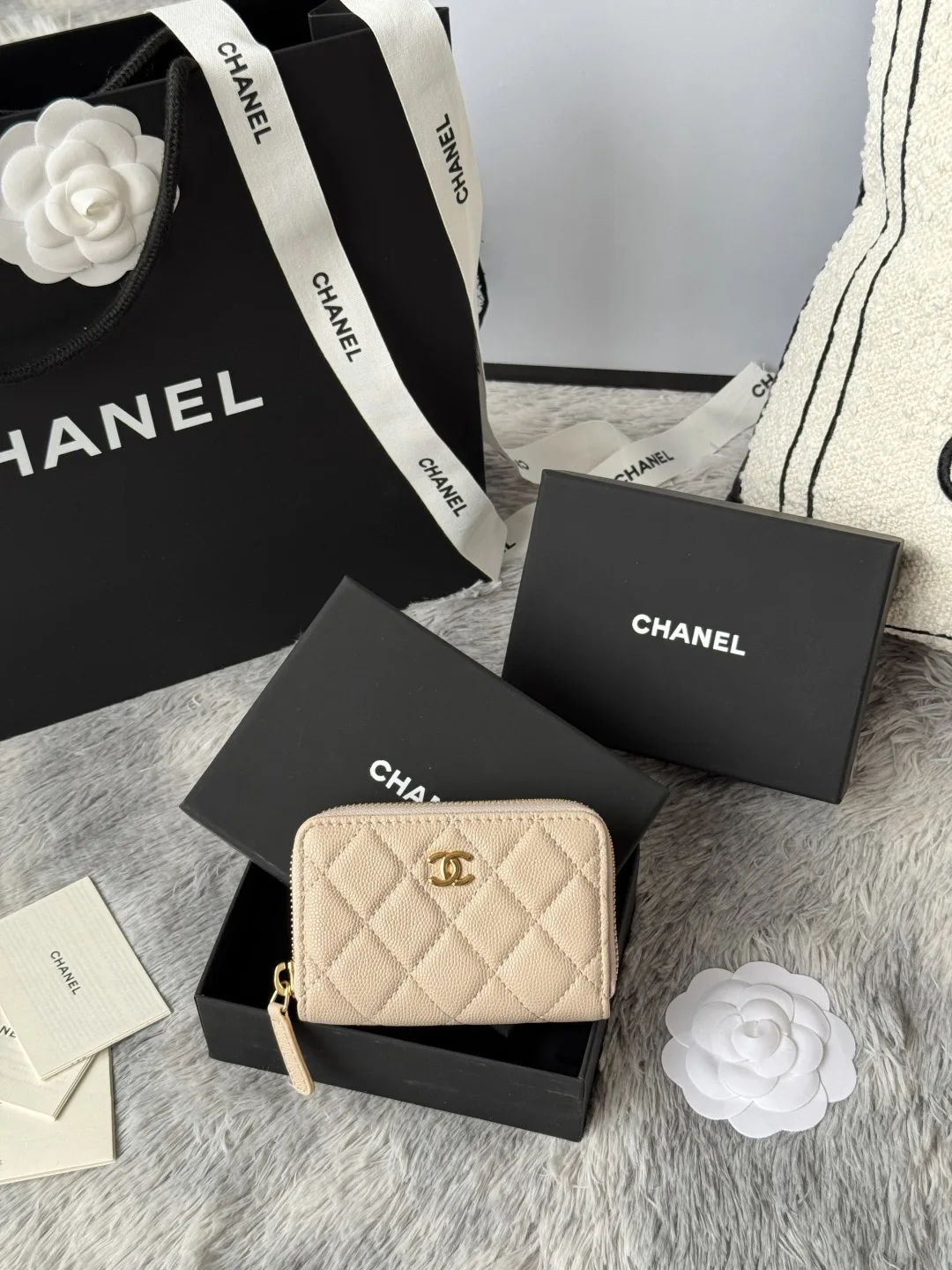 Chanel AP0216 zipped coin purse
