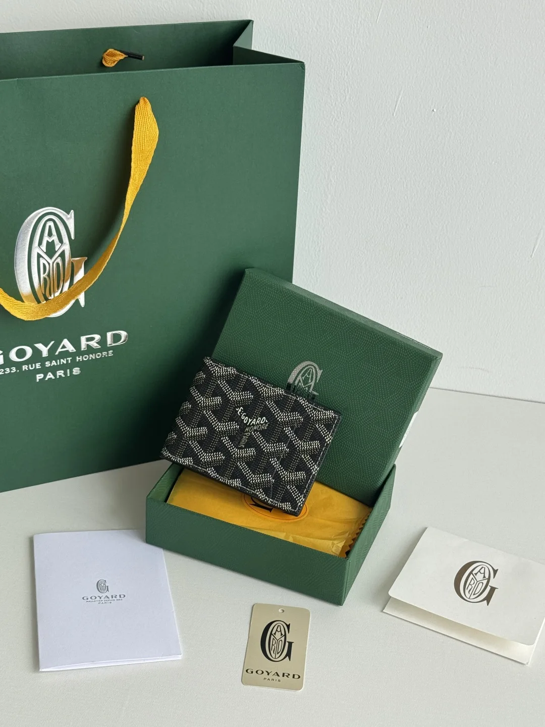 Goyard 3311 Insert Victoire Check Card Holder Card Case