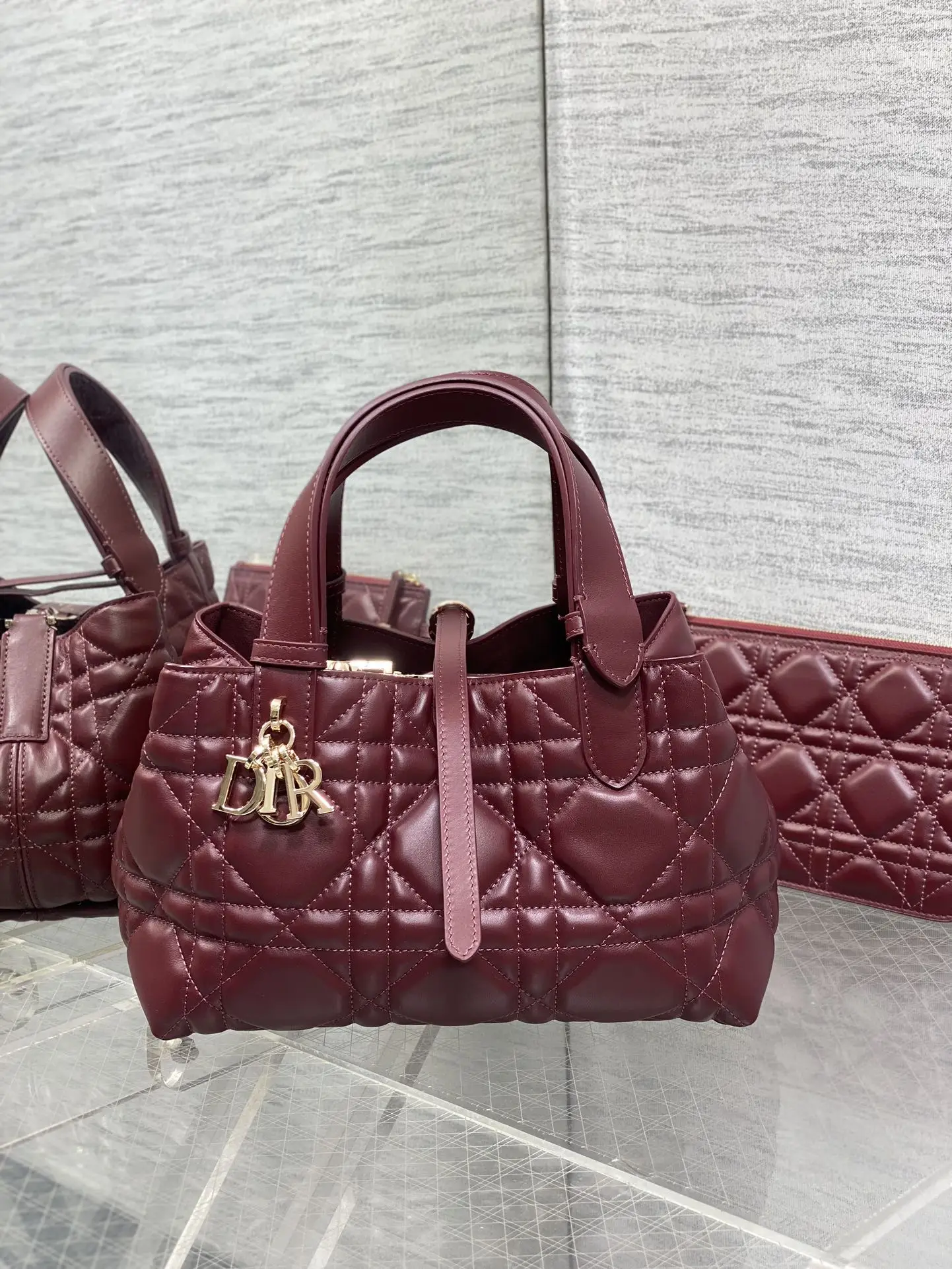 Dior Small Toujours handbag in burgundy