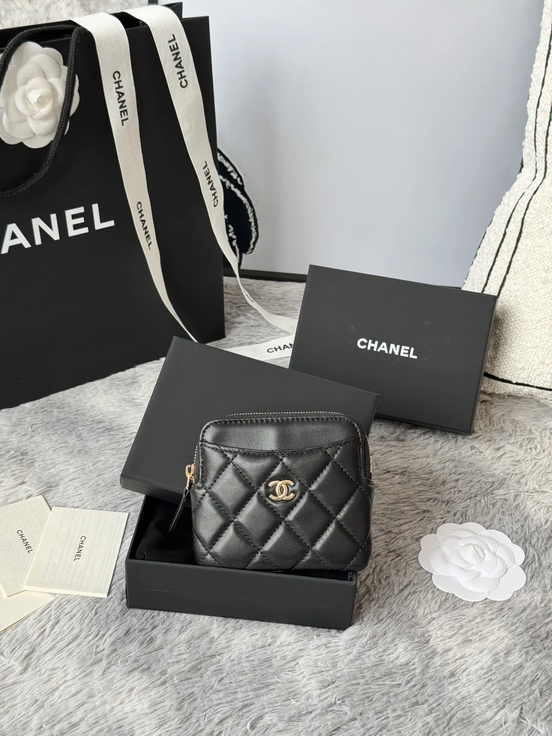 Chanel AP2061 Calfskin Chanel Coin Purse