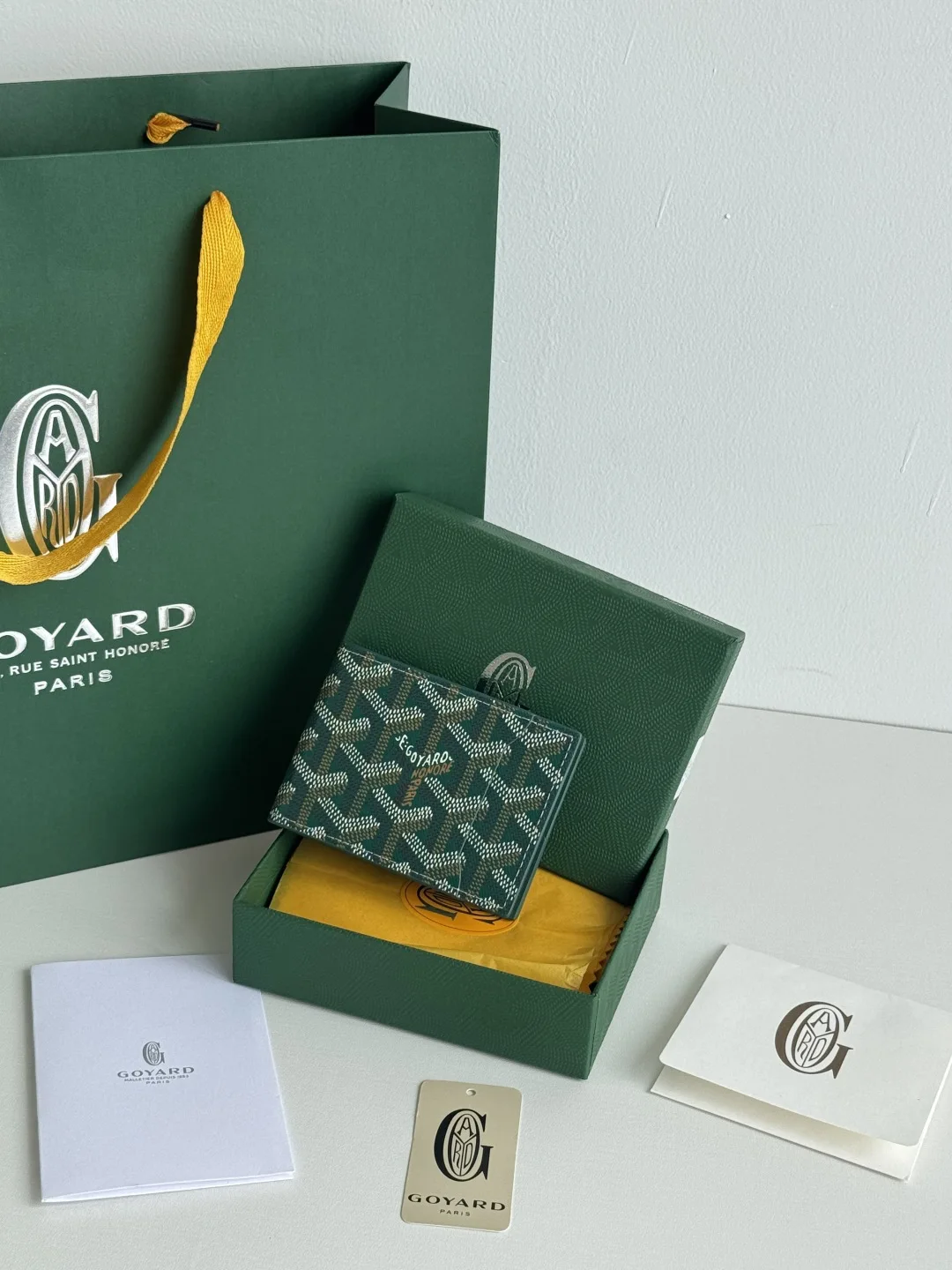 Goyard 3311 Insert Victoire Check Card Holder Card Case