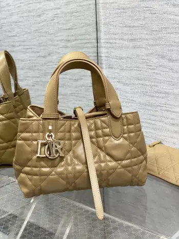 Caramel Brown Toujours Small Handbag Replica Dior womens bags