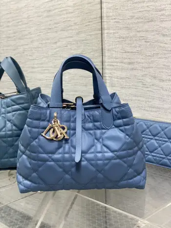 Medium Toujours Handbag in Blue Replica Dior womens bags