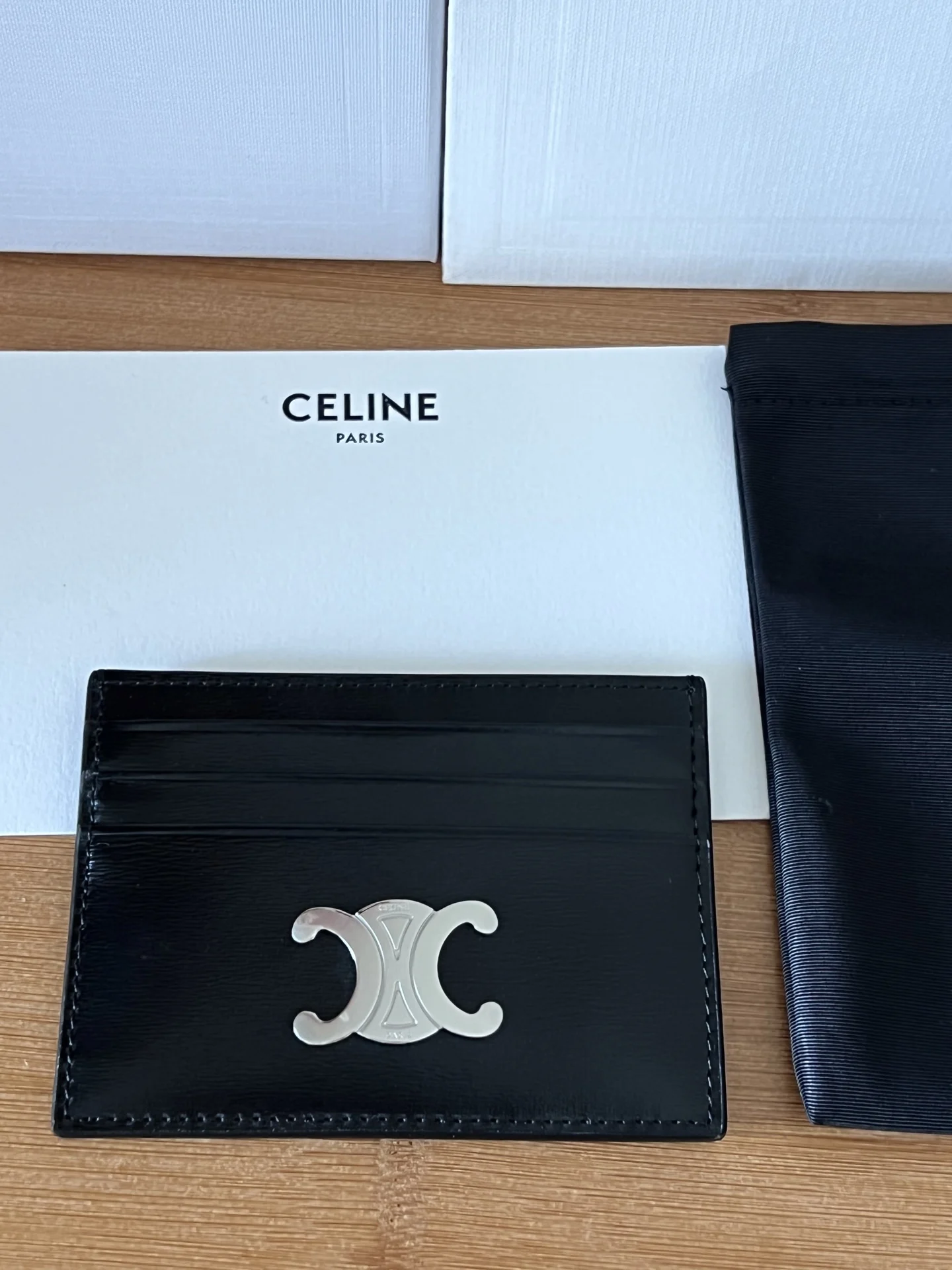 Celine 833 TRIOMPHE Leather Card Holder