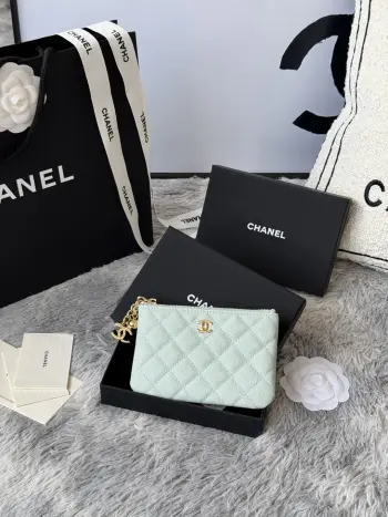 A50168 Zipped Pendant Coin Purse Card Holder Replica Chanel wallets