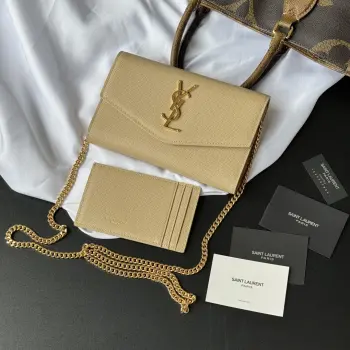 607788 Uptown Mini Envelope Bag Clutch Replica SAINT LAURENT wallets