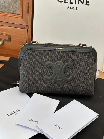 10E382 Chain Shell Bag Mini Handbag Replica Celine wallets