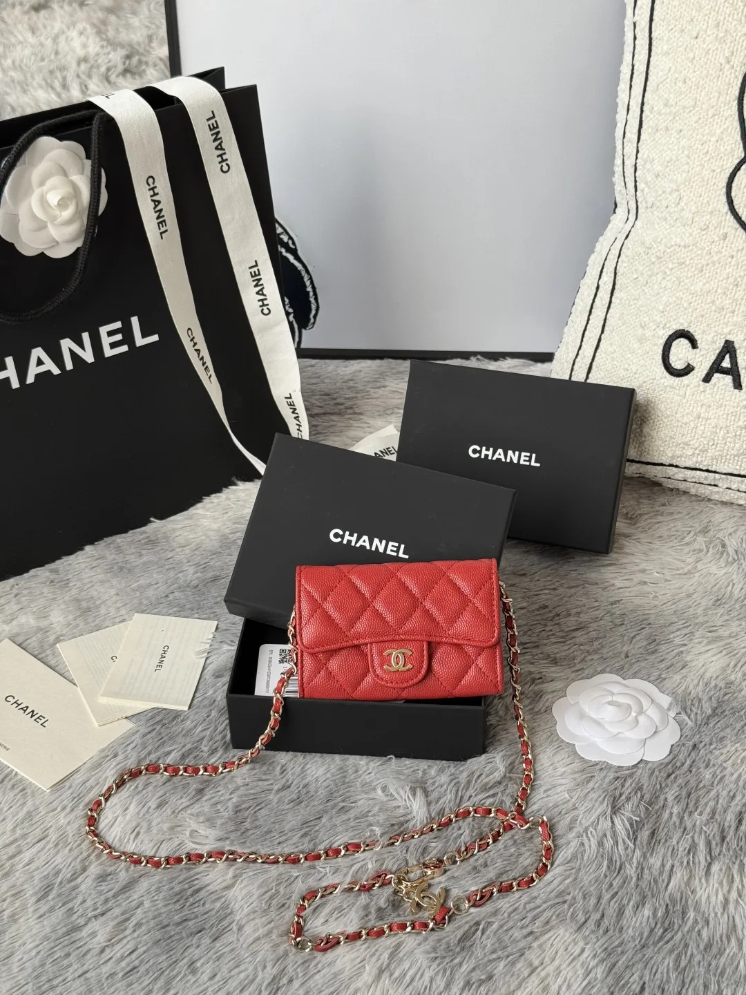Chanel A81081 New Fanny Pack Crossbody Coin Purse