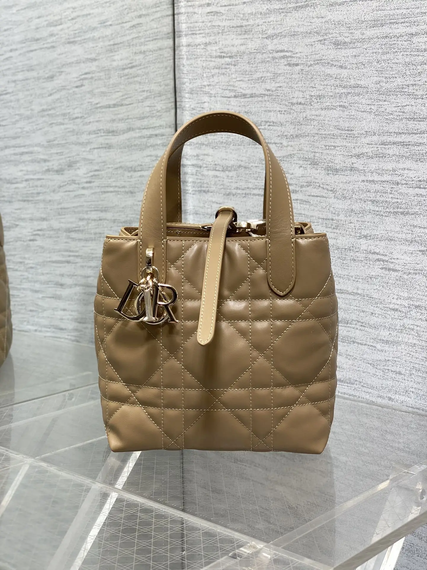 Dior Caramel Toujours Vertical Small Handbag