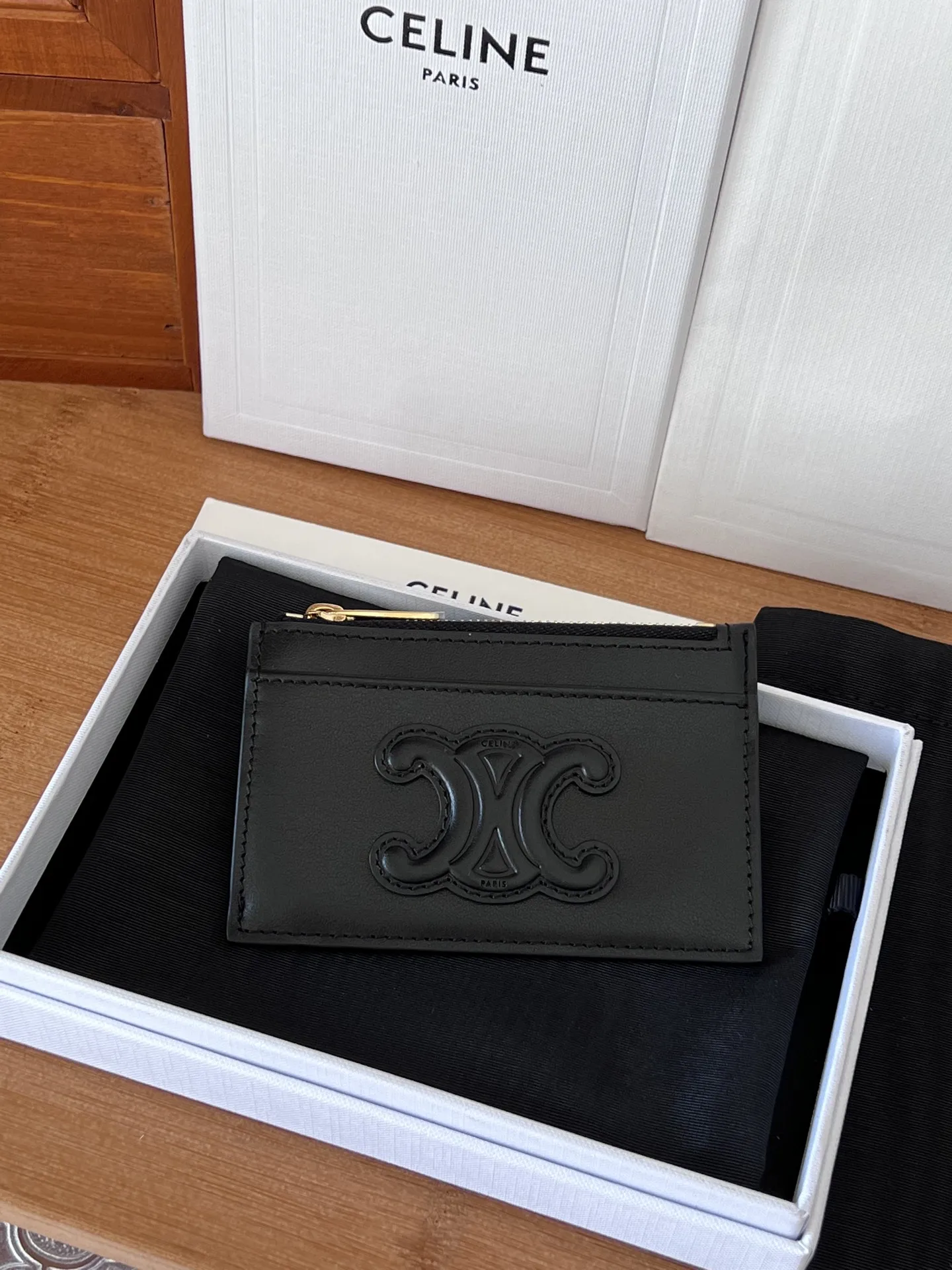 Celine 10K583 Zip Card Case