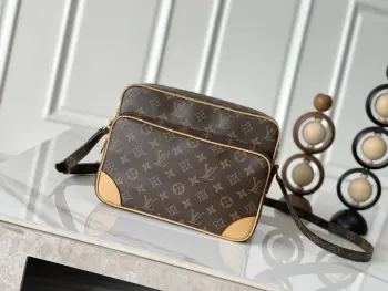Vintage Camera Bag Handbag M45244 Monogram Canvas Yellow Leather Vintage Collection Replica Louis Vuitton mens bags