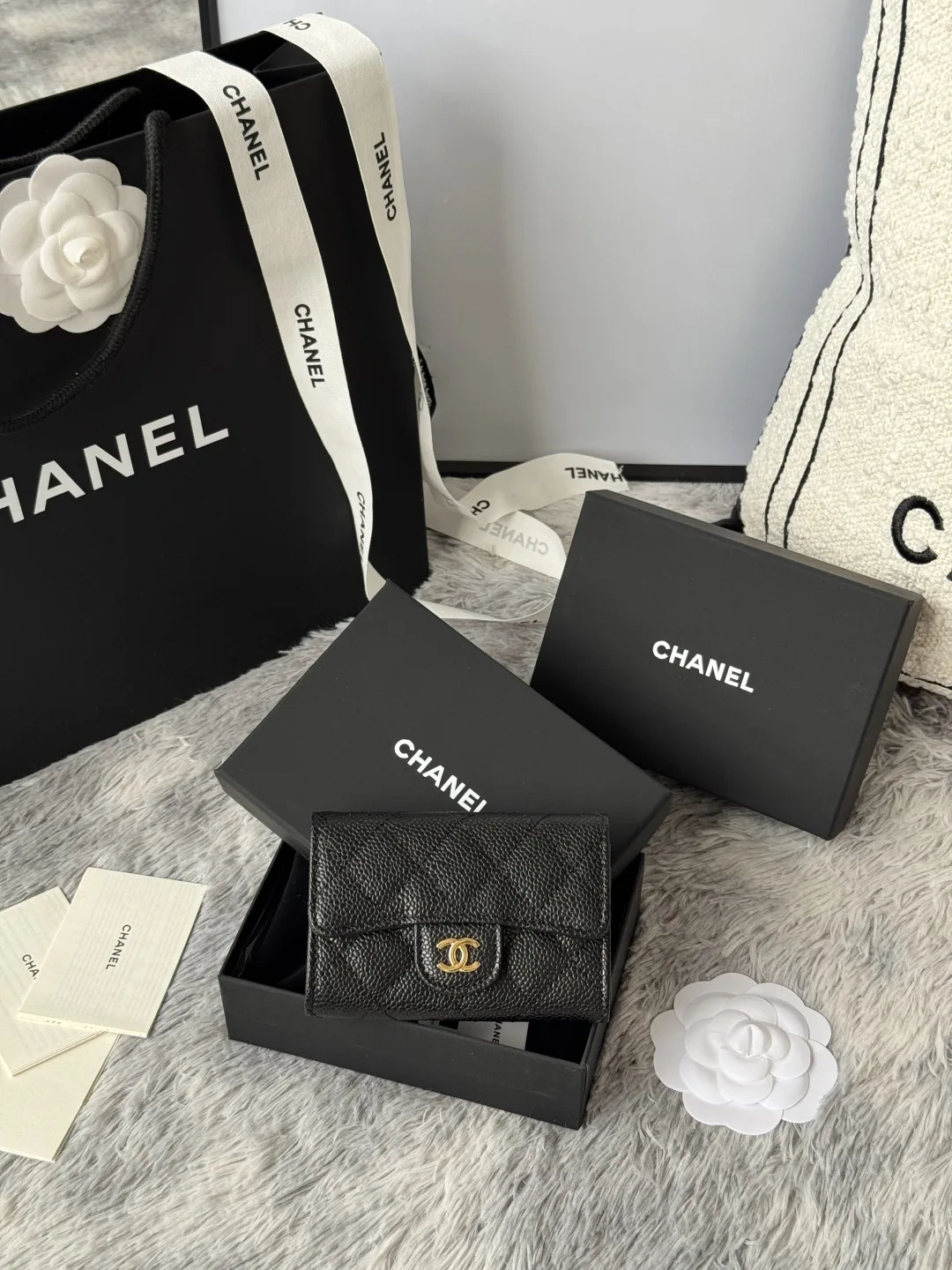 Chanel AP0214 Ball, Caviar, Large Ball Grain, CF Card Holder Chanel AP0214 Ball, Caviar, Large Ball Grain, CF Card Holder