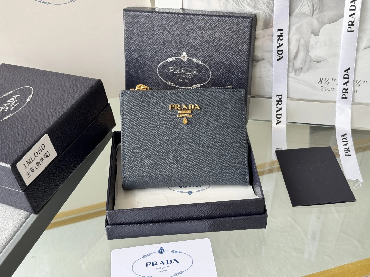 Prada 1ML050 Saffiano Leather Bifold Wallet