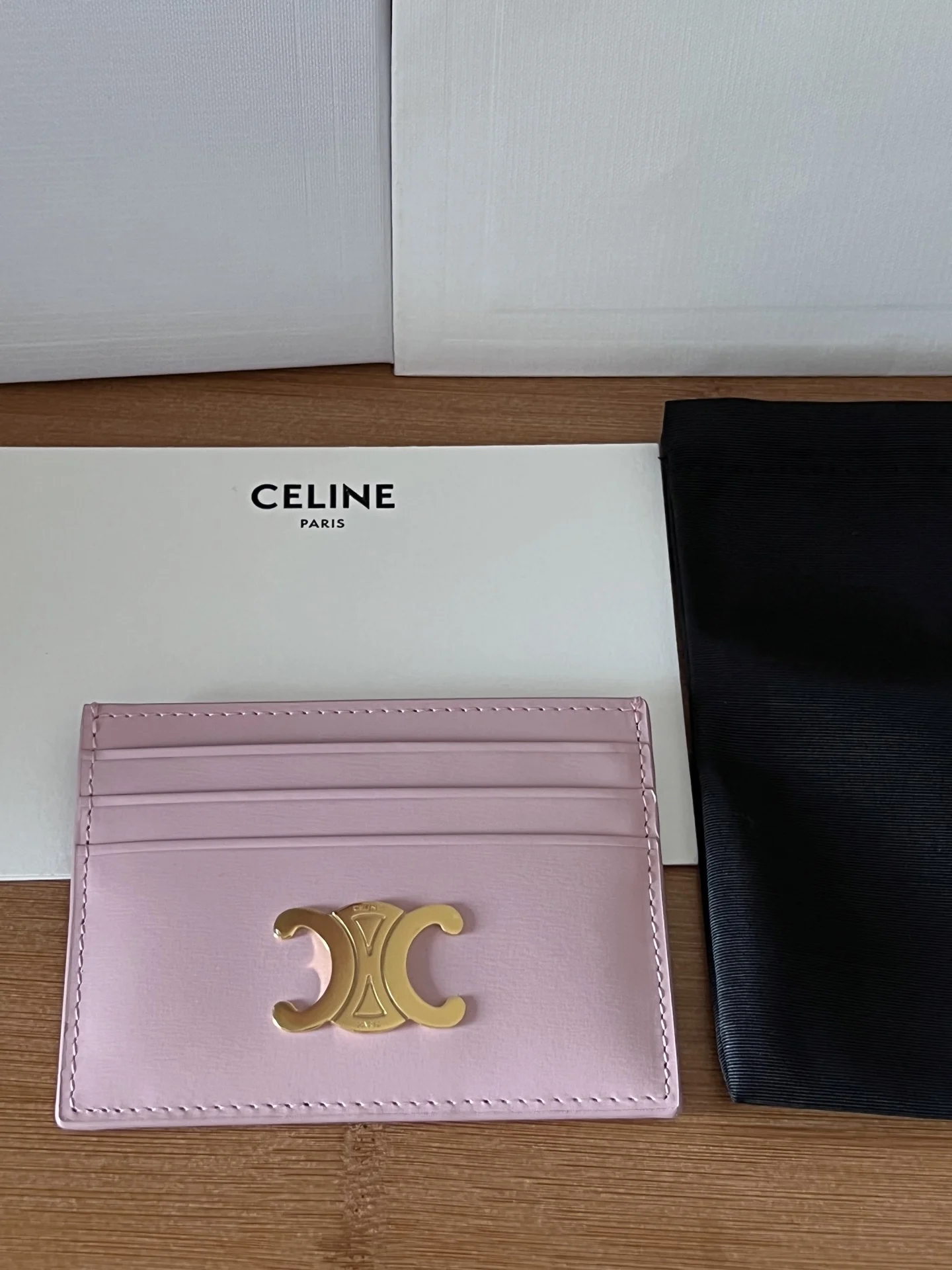 Celine 833 TRIOMPHE Leather Card Holder Celine 833 TRIOMPHE Leather Card Holder