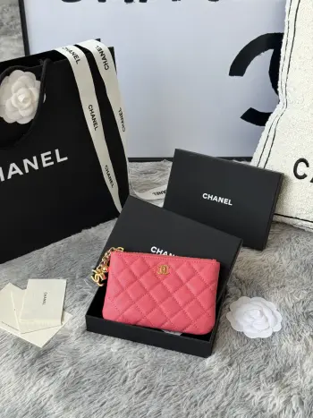 A50168 Zipped Pendant Coin Purse Card Holder Replica Chanel wallets