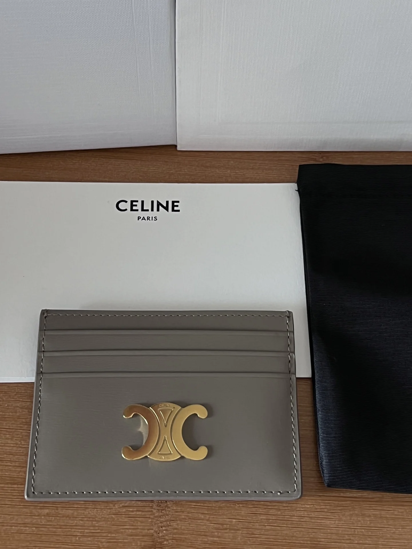 Celine 833 TRIOMPHE calfskin card holder