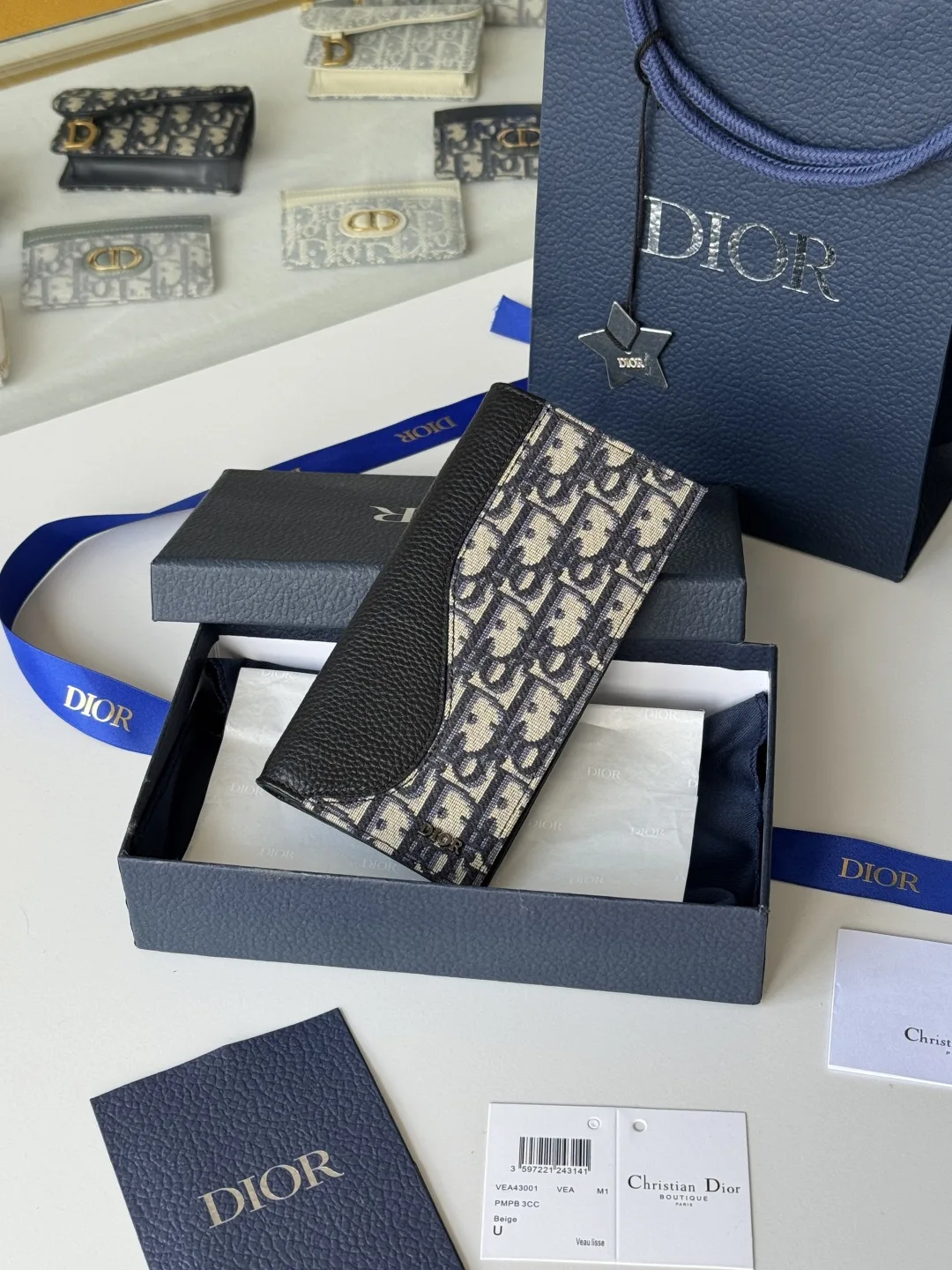 Dior 2ADBC330YKS_H27E Saddle Vertical Long Wallet Dior 2ADBC330YKS_H27E Saddle Vertical Long Wallet