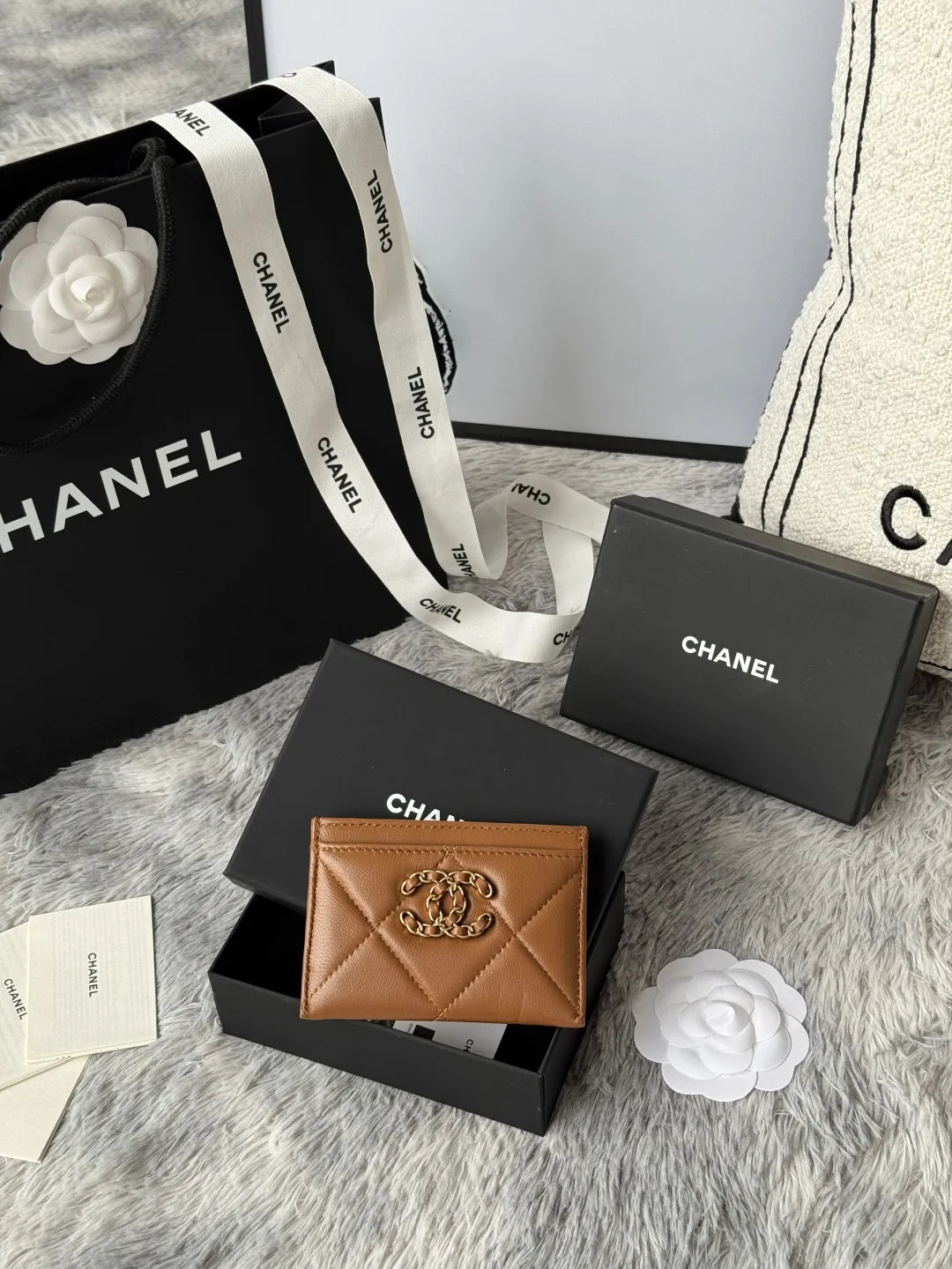 Chanel AP1167 Embroidered Argyle Cardholder