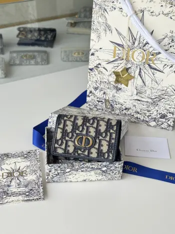 S2300UWHC_M30G Caro Card Holder Coin Purse Replica Dior wallets