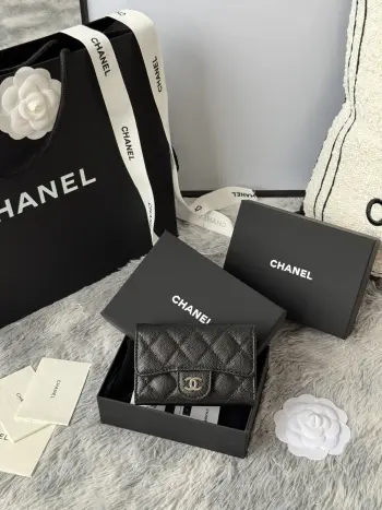 AP0214 Ball, Caviar, Large Ball Grain, CF Card Holder Replica Chanel wallets