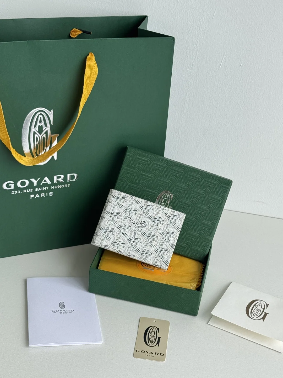 Goyard 3311 Insert Victoire Check Card Holder Card Case
