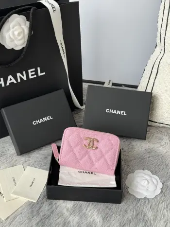 AP3185 zipper card holder coin purse Replica Chanel wallets