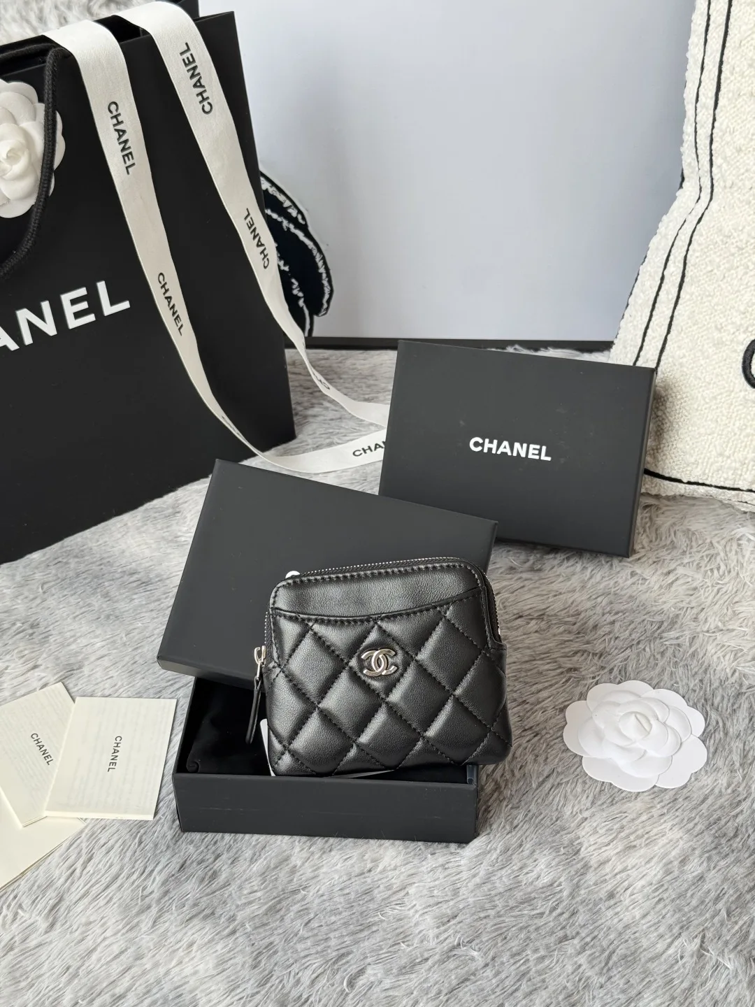 Chanel AP2061 Calfskin Chanel Coin Purse