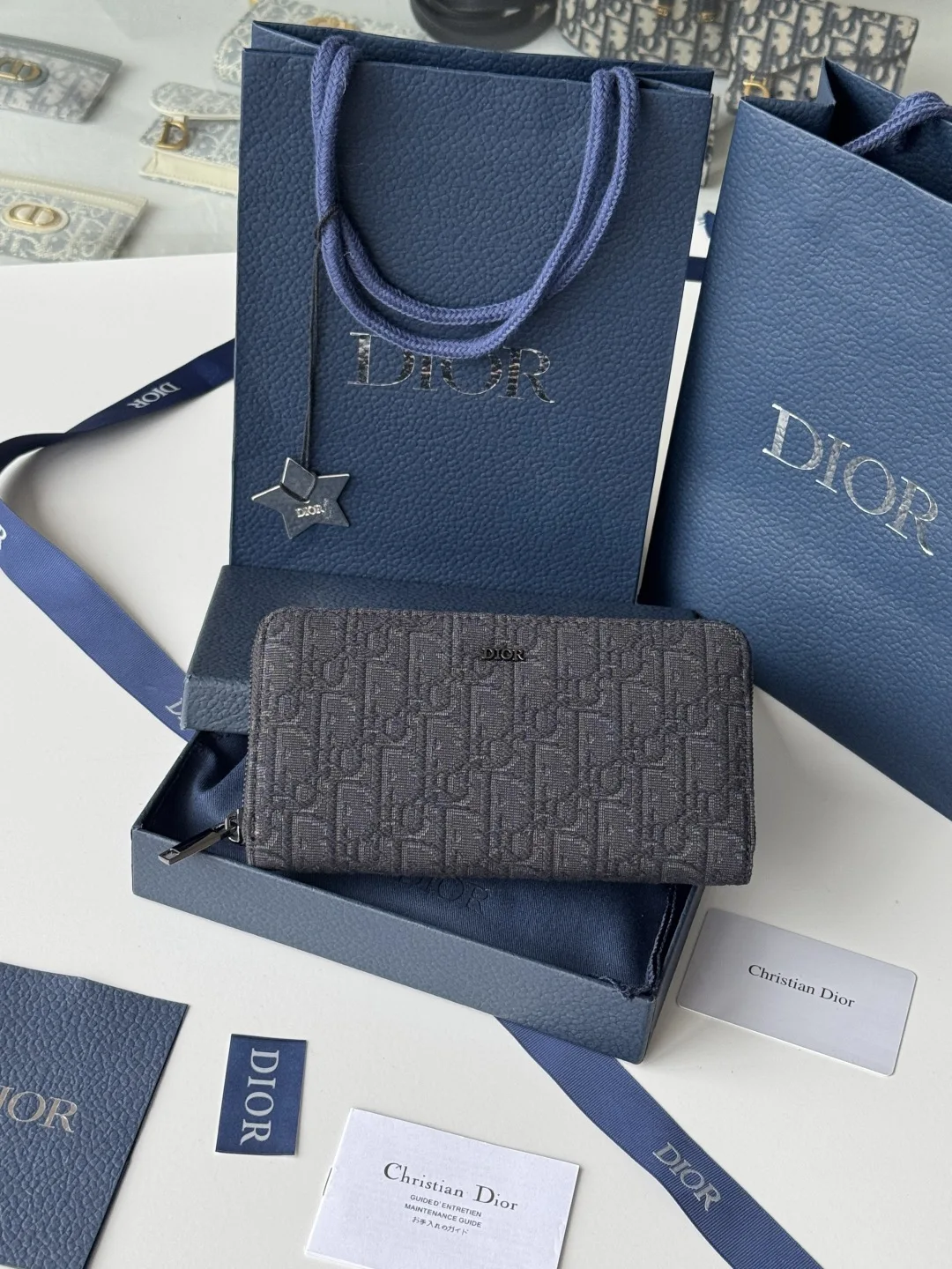Dior 2ESBC252YSE-315 Long Zipper Wallet
