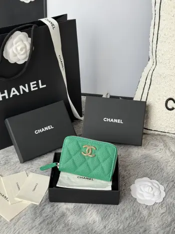 AP3185 zipper card holder coin purse Replica Chanel wallets