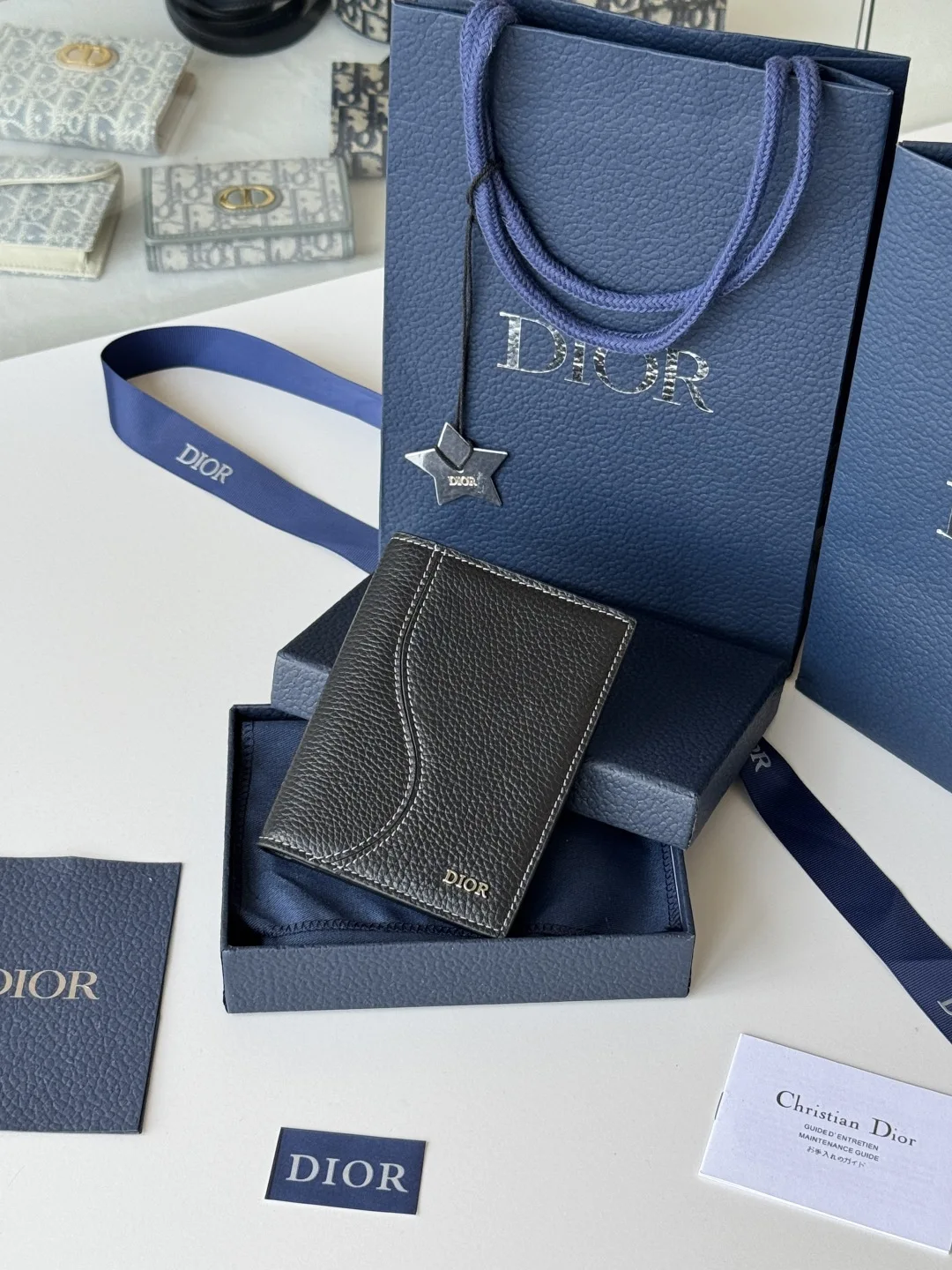 Dior H016-H020 Passport Holder Wallet